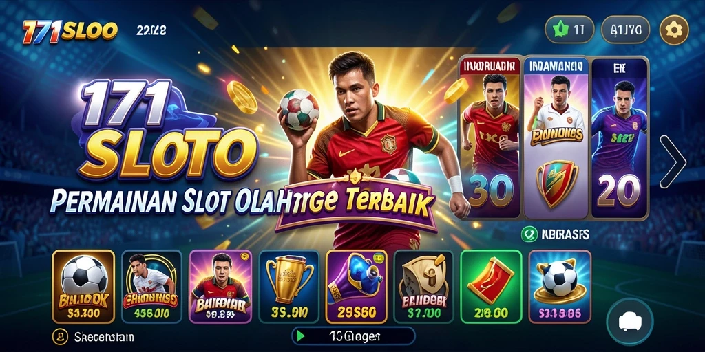 Screenshot gameplay 171SLOT menampilkan keseruan bertema olahraga.