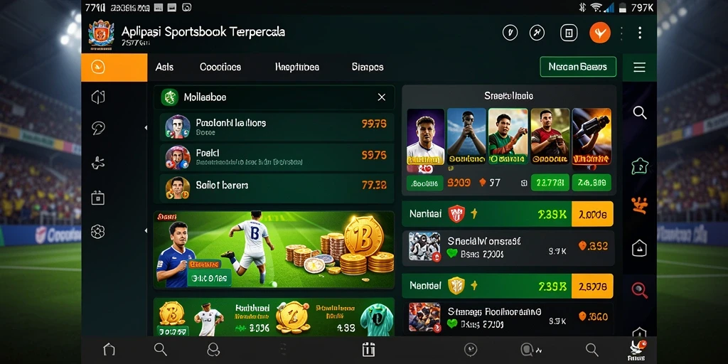 Screenshot utama 797K menampilkan pengalaman taruhan yang dinamis.