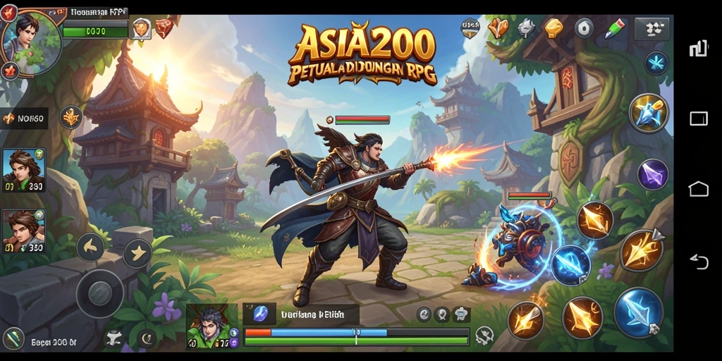 Tampilan gameplay RPG ASIA200 yang menakjubkan dan mendebarkan.