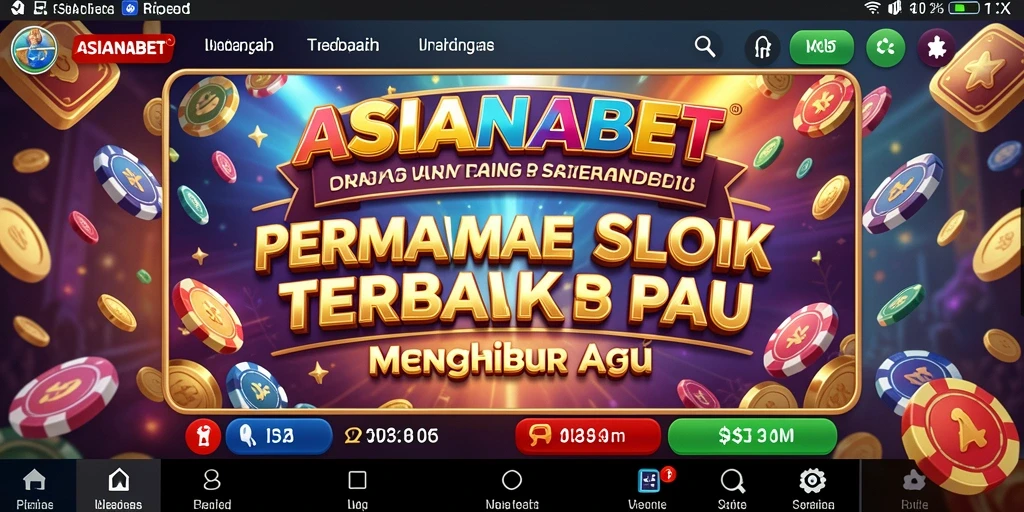 Screenshot gameplay ASIANABET menampilkan keseruan permainan Slot yang penuh warna.