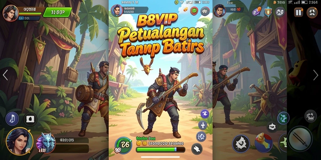 Screenshot B8VIP menampilkan aksi mendebarkan dalam gameplay petualangan.