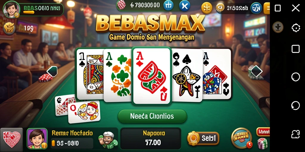 Tampilan screenshot gameplay Domino yang seru dan interaktif.