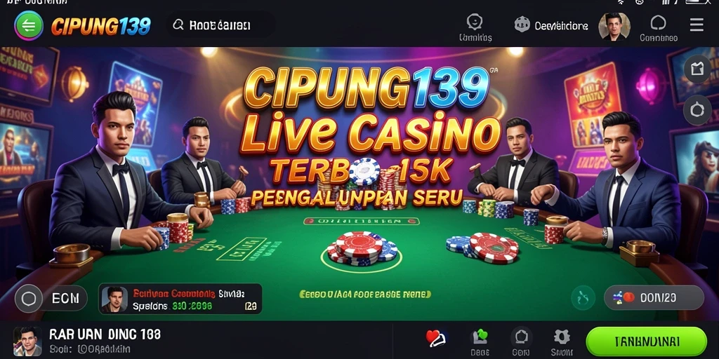 Tampilan gameplay Live Casino yang menarik dan interaktif.