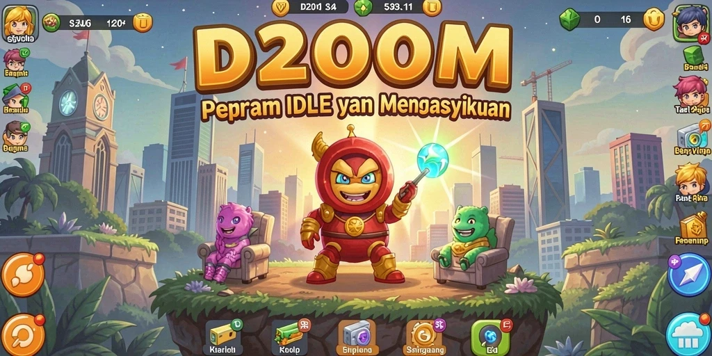 Tampilan gameplay D200M yang menarik dan interaktif.