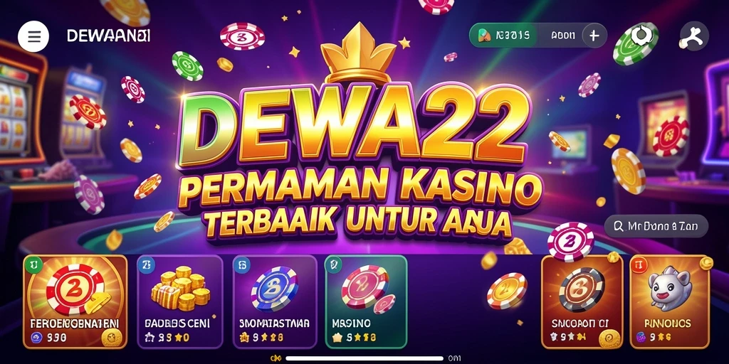 Screenshot gameplay DEWA22 menampilkan momen seru di kasino.
