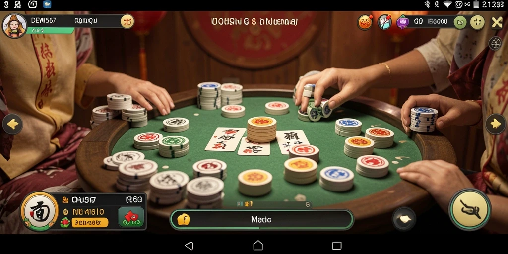 Tampilan menarik dari gameplay DEWI567 saat bermain QiuQiu.