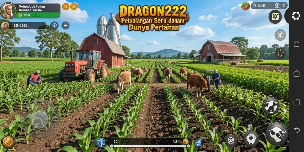 Gameplay menarik di dunia pertanian yang indah.