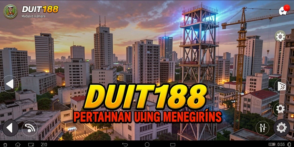 Tampilan seru dari gameplay Tower Defense DUIT188.