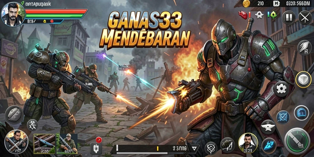 Menggambarkan momen seru dalam gameplay strategi GANAS33.
