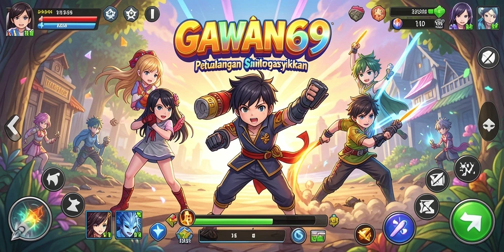 Tampilan gameplay menarik dari GAWANG69 dalam dunia Anime.