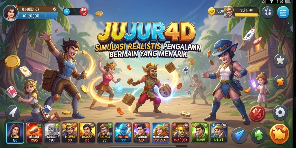 Screenshot gameplay JUJUR4D menampilkan interaksi mendalam antar pemain.