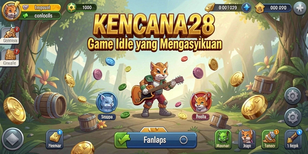 Tampilan gameplay KENCANA28 dengan elemen Idle yang menarik.