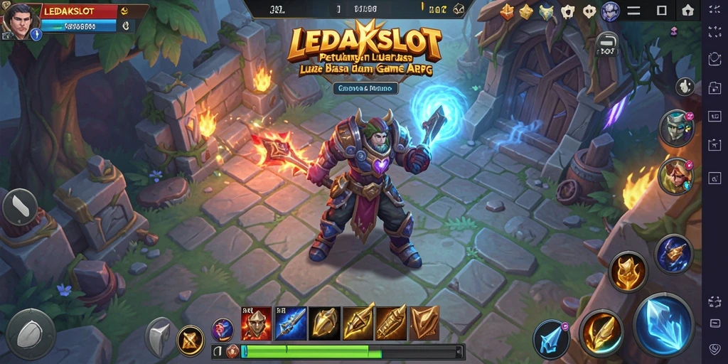 Tampilan menarik dari gameplay LEDAKSLOT dengan pertarungan seru.