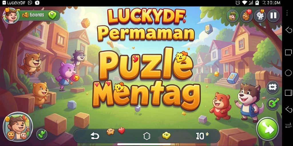 Tampilan gameplay LUCKYDF yang memukau dan menantang.
