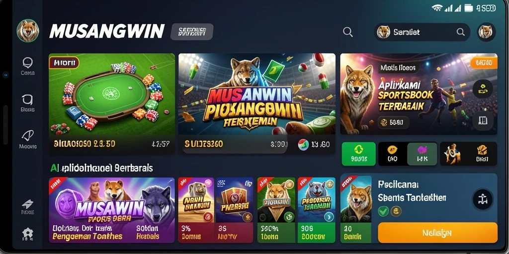 Tangkapan layar gameplay Sportsbook MUSANGWIN yang menarik.