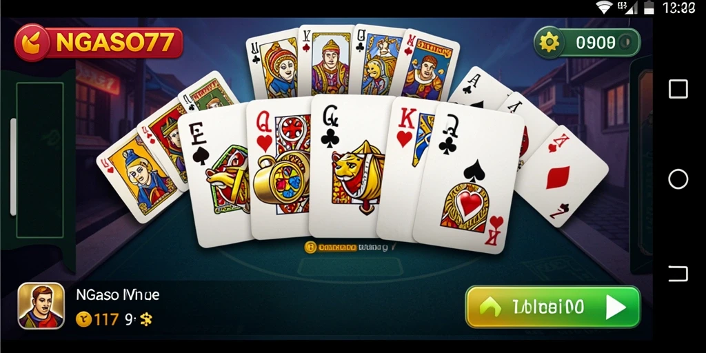 Tampilan gameplay seru dan mendebarkan dalam NGASO77.