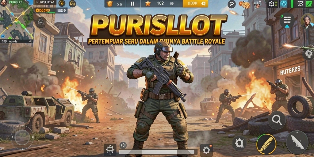 Gameplay seru dalam pertarungan Battle Royale.