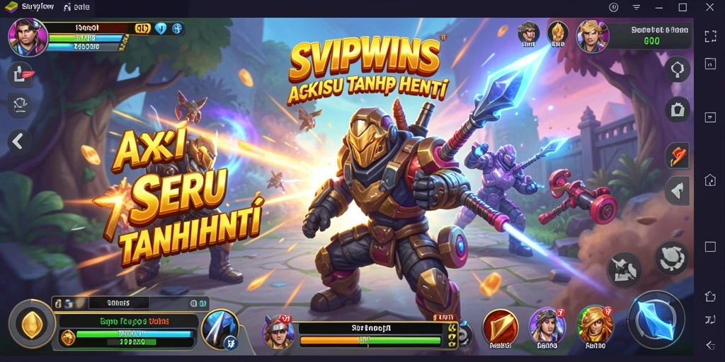 Tampilan gameplay penuh aksi dari SVIPWINS yang mendebarkan.