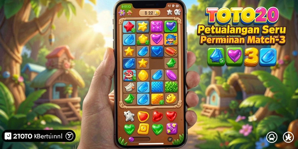Tangkapan layar permainan <strong>TOTO20</strong> dengan gameplay seru Match-3.