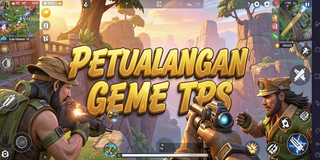 Tampilan aksi seru dalam V21 saat bertempur di arena TPS.